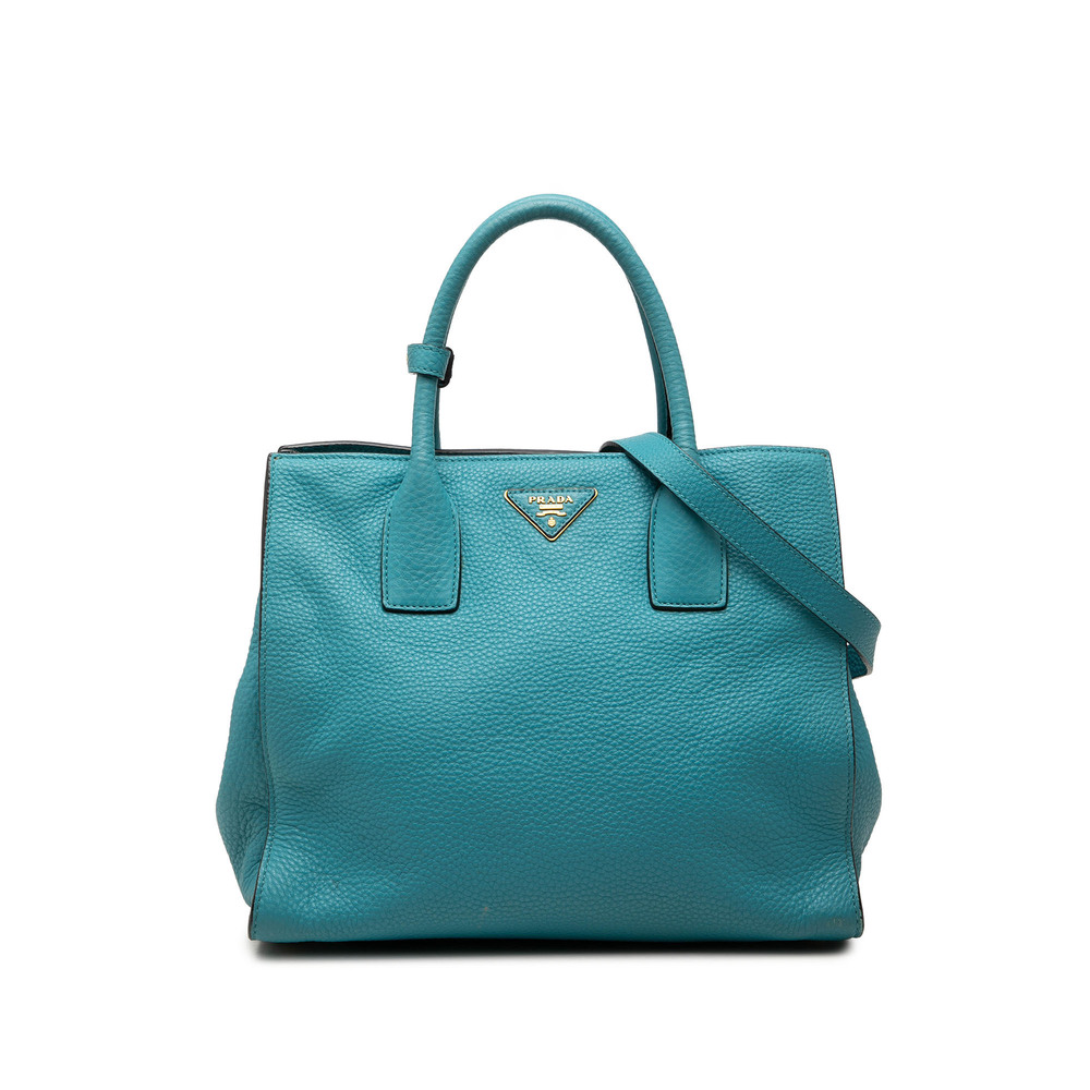 Pre-Loved Prada Vitello Daino Open Convertible Tote